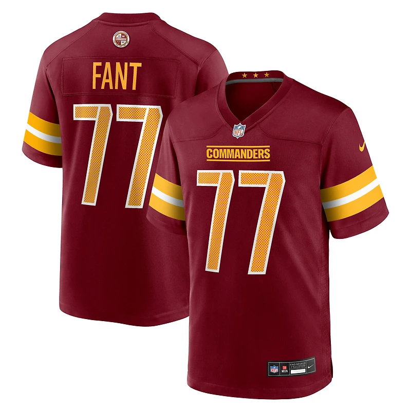 Maillot Nike George Fant Bordeaux pour homme des Washington Commanders