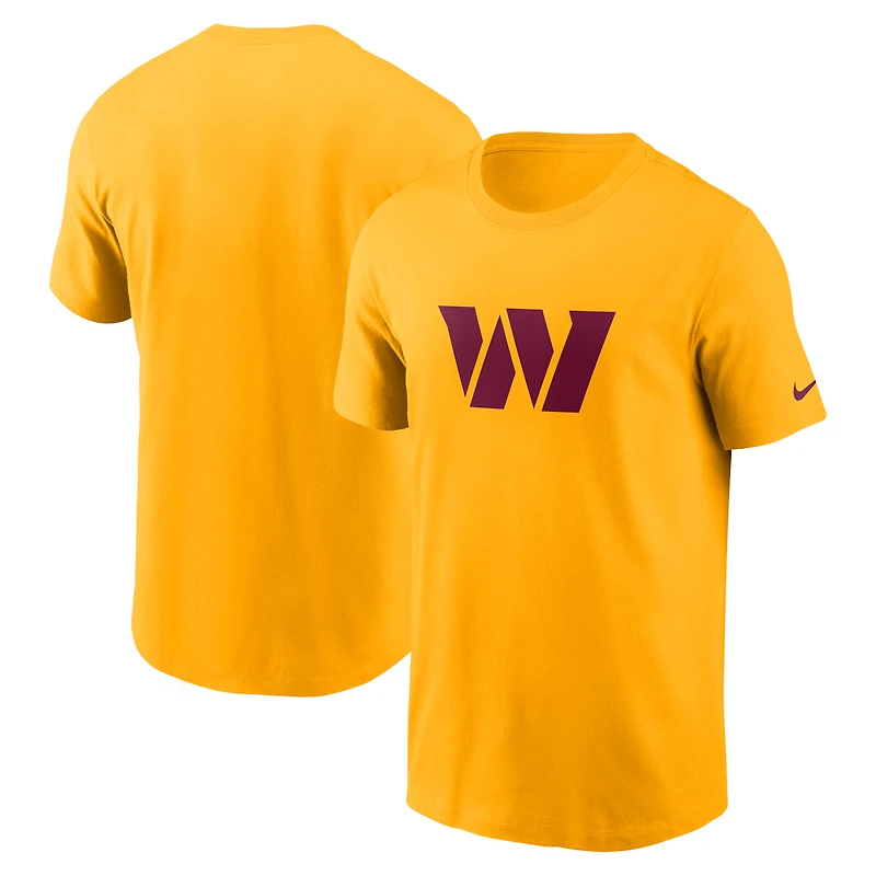 T-shirt à logo principal des Washington Commanders Nike doré pour homme