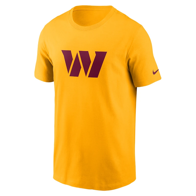 Men's Nike Gold Washington Commanders Primetime Logo Essential T-Shirt