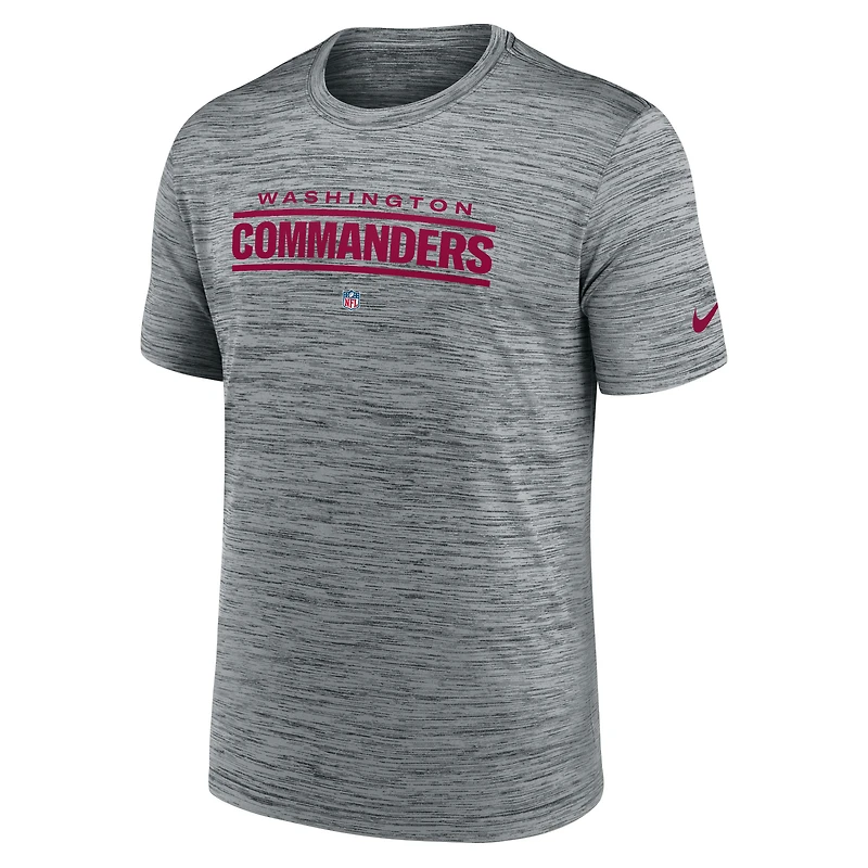 Men's Nike Gray Washington Commanders Velocity Performance T-Shirt