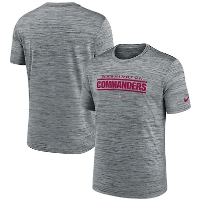 T-shirt Nike Washington Commanders Velocity Performance pour homme, gris