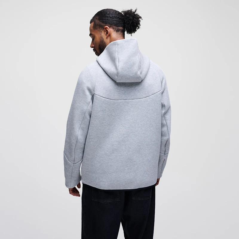 Men's Nike Heather Gray Washington Commanders Tech Fleece Raglan Full-Zip Windrunner Hoodie