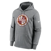 Sweat à capuche Nike Washington Commanders Performance pour homme, gris chiné