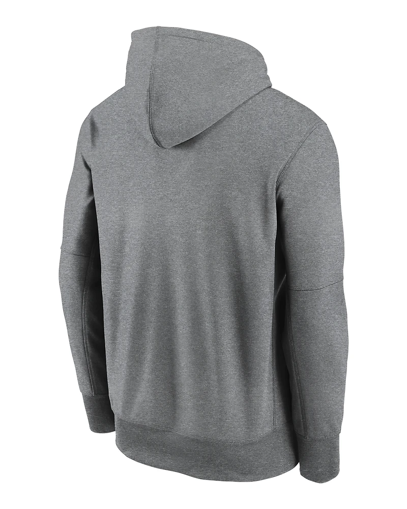 Sweat à capuche Nike Washington Commanders Performance pour homme, gris chiné