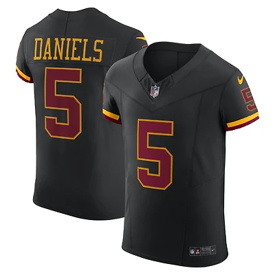Maillot Nike Jayden Daniels Black Washington Commanders Alternate Vapor F.U.S.E. Elite pour homme