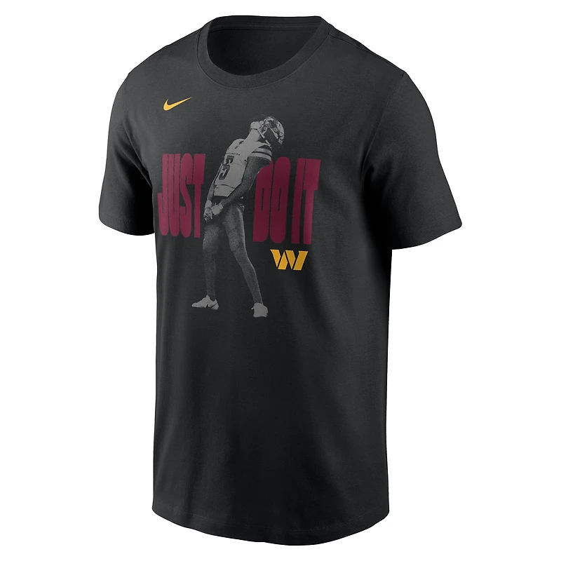 Men's Nike Jayden Daniels Black Washington Commanders Just Do It T-Shirt