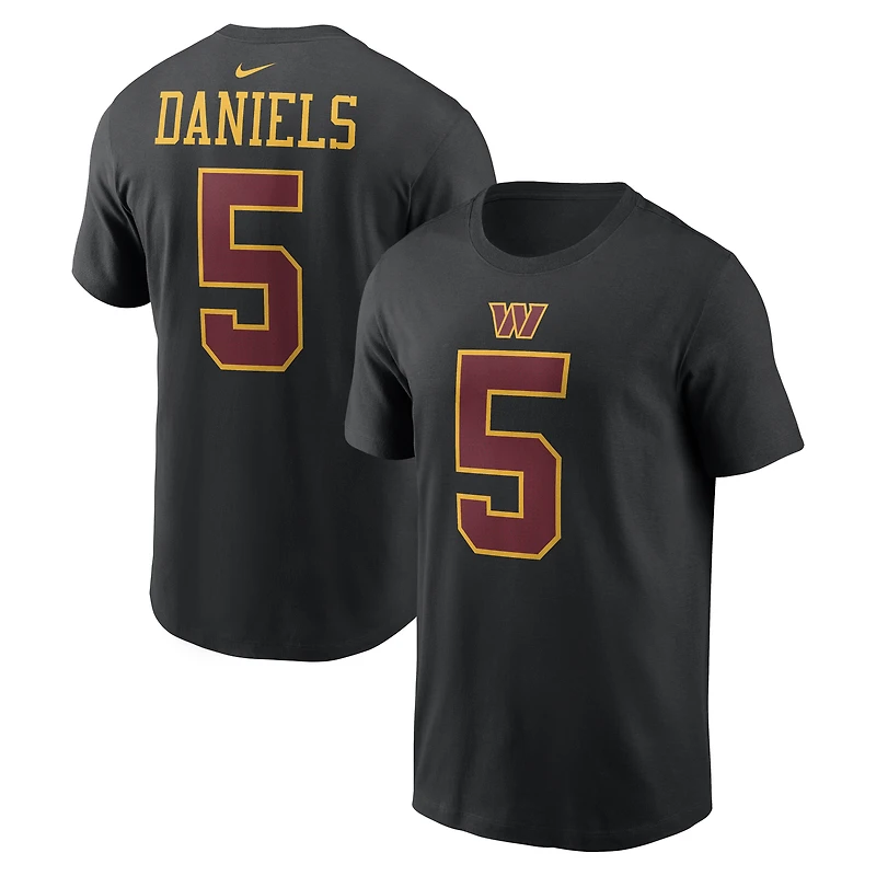 Men's Nike Jayden Daniels Washington Commanders Player Name & Number T-Shirt