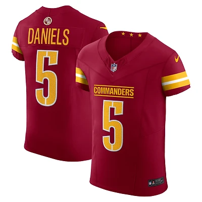 Men's Nike Jayden Daniels Burgundy Washington Commanders Team  Vapor F.U.S.E. Elite Jersey
