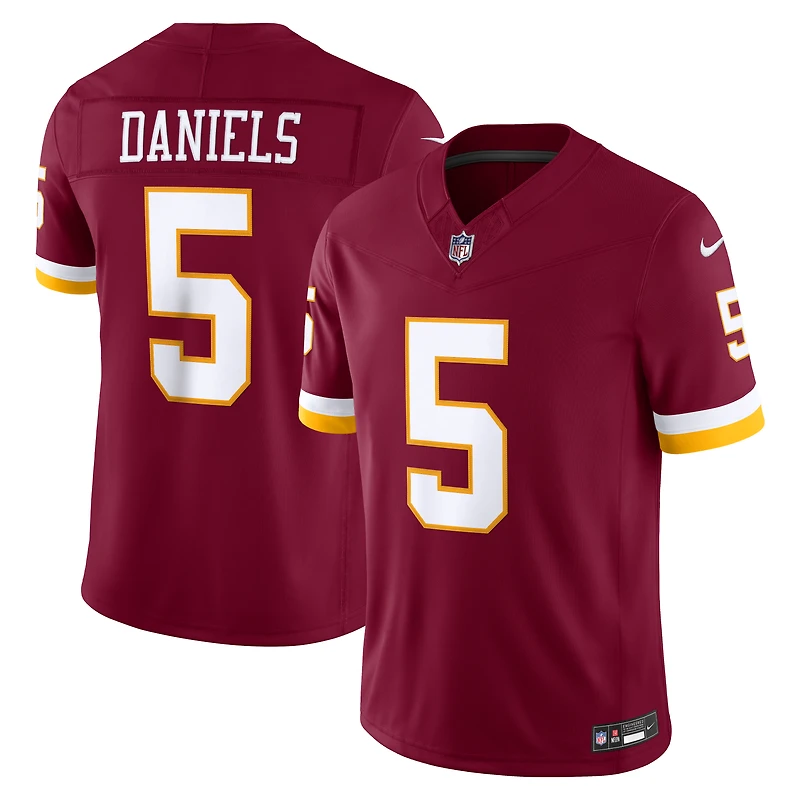 Men's Nike Jayden Daniels Burgundy Washington Commanders Vapor F.U.S.E. Sewn Down Limited Jersey
