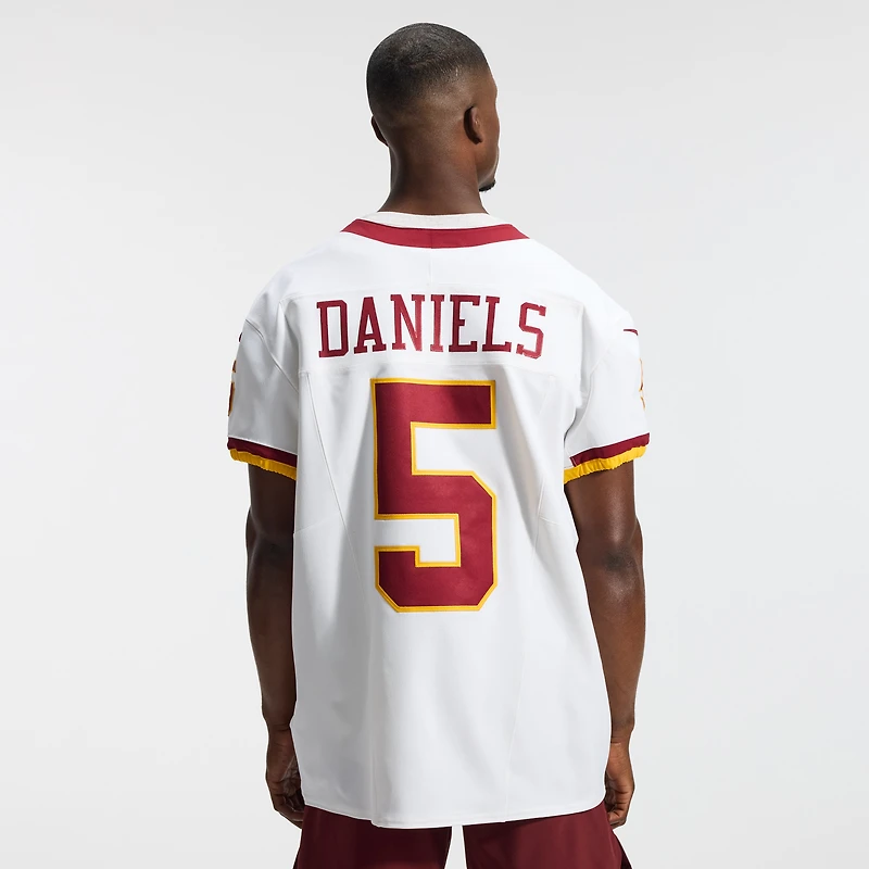 Maillot Nike Jayden Daniels blanc Washington Commanders Alternate 2 Super Bowl Era Vapor F.U.S.E. Elite pour homme