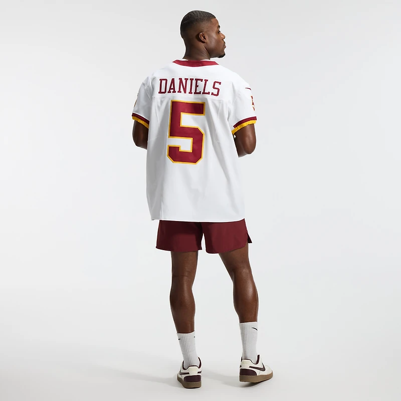 Men's Nike Jayden Daniels White Washington Commanders Alternate 2 Super Bowl Era Vapor F.U.S.E. Elite Jersey