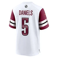 Maillot de jeu joueur Nike Jayden Daniels pour homme, blanc, Washington Commanders