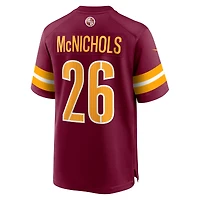 Men's Nike Jeremy McNichols  Burgundy Washington Commanders Game Jersey