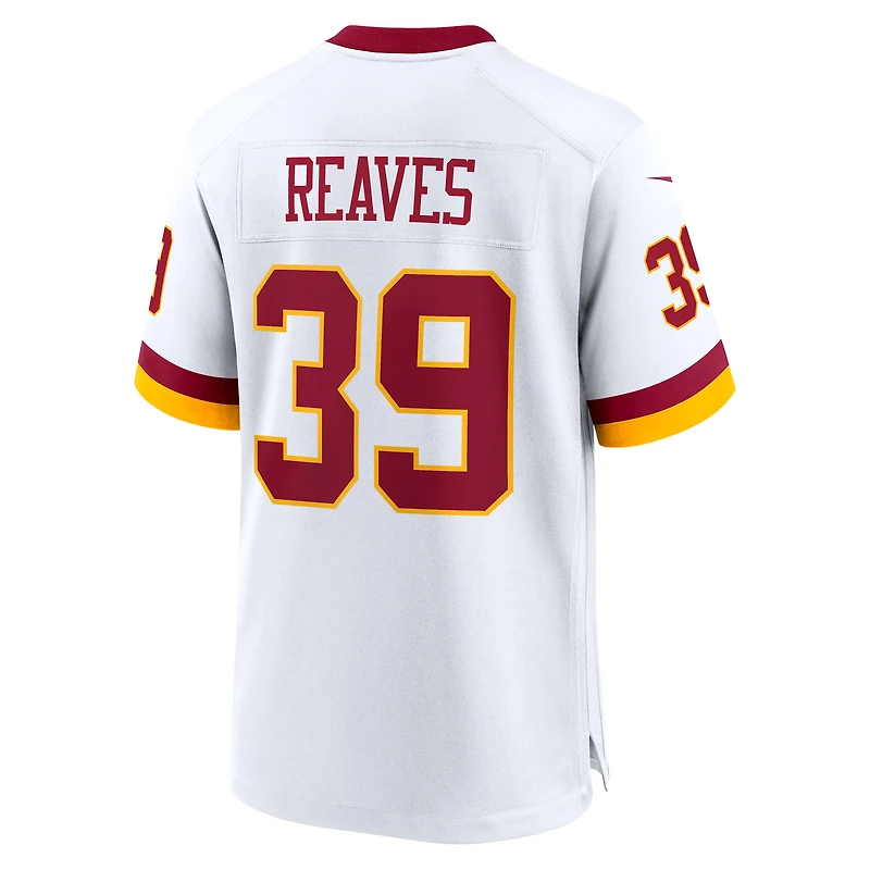 Maillot Nike Jeremy Reaves blanc pour homme, édition Super Bowl, Washington Commanders