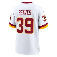 Maillot Nike Jeremy Reaves blanc pour homme, édition Super Bowl, Washington Commanders