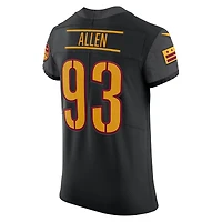 Maillot Nike Jonathan Allen pour homme, noir, Washington Commanders, Alternate Vapor Elite