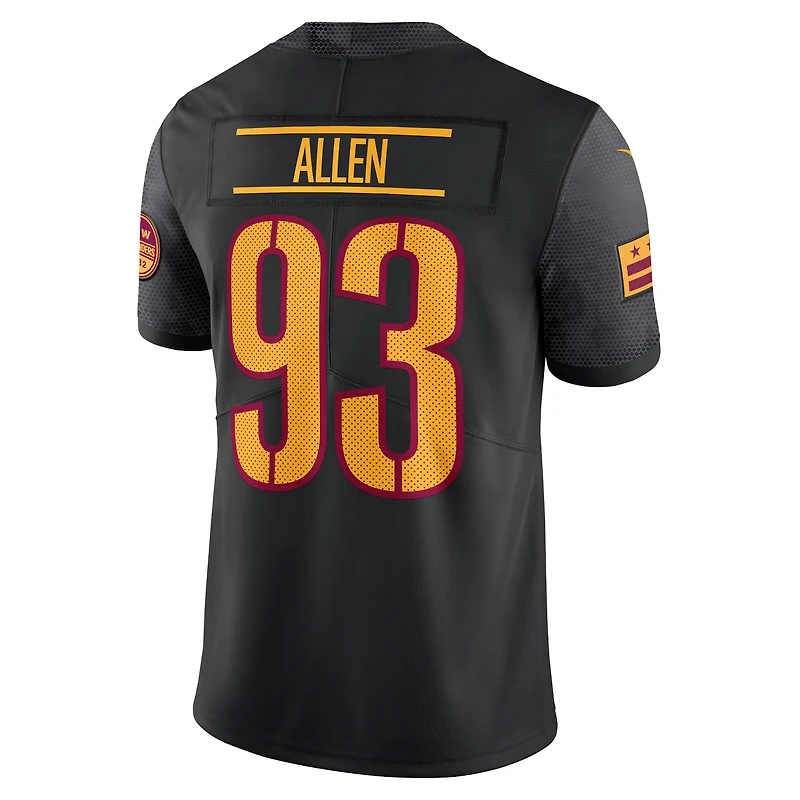 Maillot Nike Jonathan Allen Washington Commanders Alternate Vapor Untouchable Limited pour homme, noir