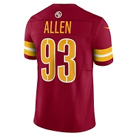 Nike Jonathan Allen pour hommes Bourgogne Washington Commanders Vapor F.U.S.E. Maillot limité