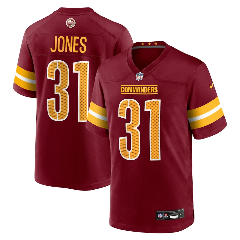 Maillot Nike Jonathan Jones Bordeaux pour homme des Washington Commanders