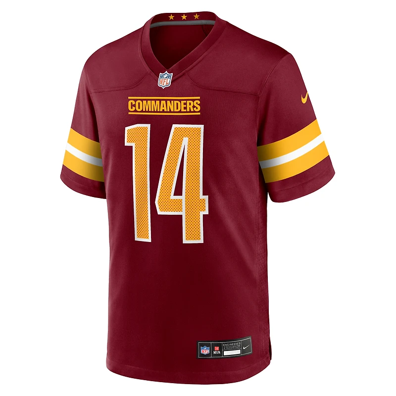 Men's Nike Josh Johnson  Burgundy Washington Commanders Team Game Jersey