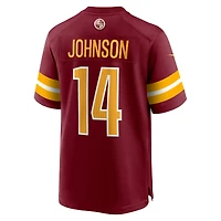 Men's Nike Josh Johnson  Burgundy Washington Commanders Team Game Jersey