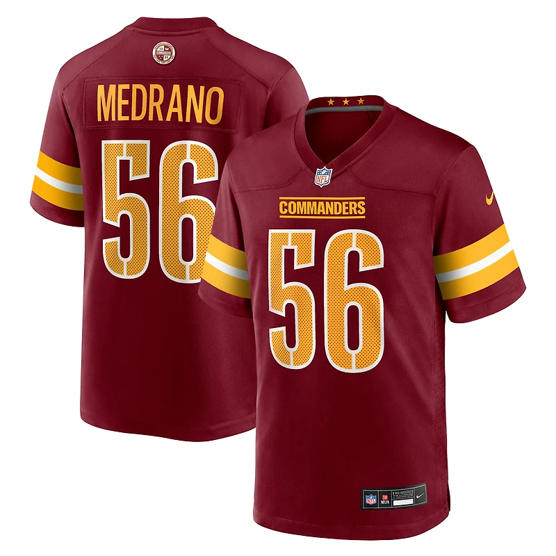 Maillot Nike Kain Medrano Bordeaux pour homme des Washington Commanders