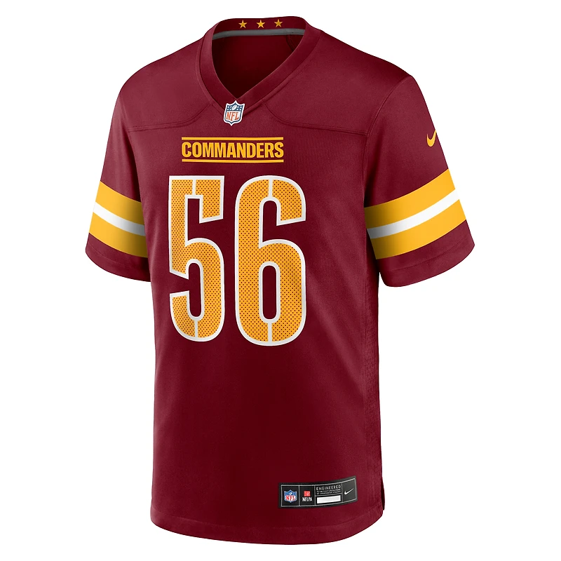 Maillot Nike Kain Medrano Bordeaux pour homme des Washington Commanders