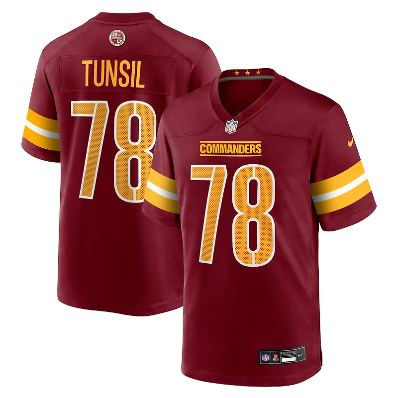 Men's Nike Laremy Tunsil  Burgundy Washington Commanders Team Game Jersey