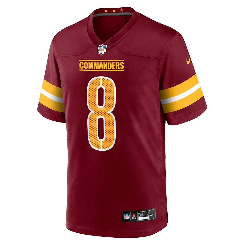Men's Nike Marcus Mariota  Burgundy Washington Commanders Team Game Jersey