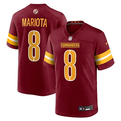 Men's Nike Marcus Mariota  Burgundy Washington Commanders Team Game Jersey