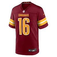 Maillot de match Nike Matt Gay Bordeaux pour homme des Washington Commanders