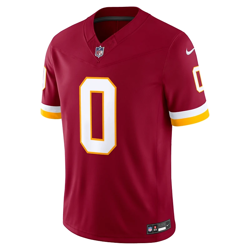 Men's Nike Mike Sainristil Burgundy Washington Commanders Vapor F.U.S.E. Stitched Limited Jersey