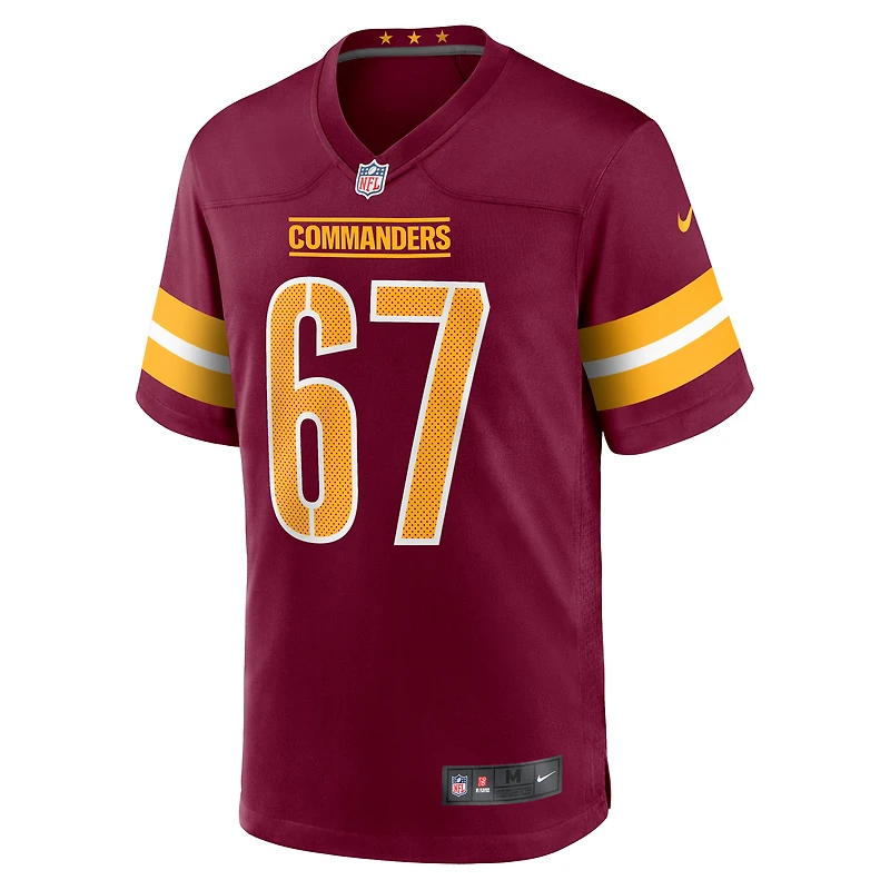 Men's Nike Nick Allegretti  Burgundy Washington Commanders Game Jersey