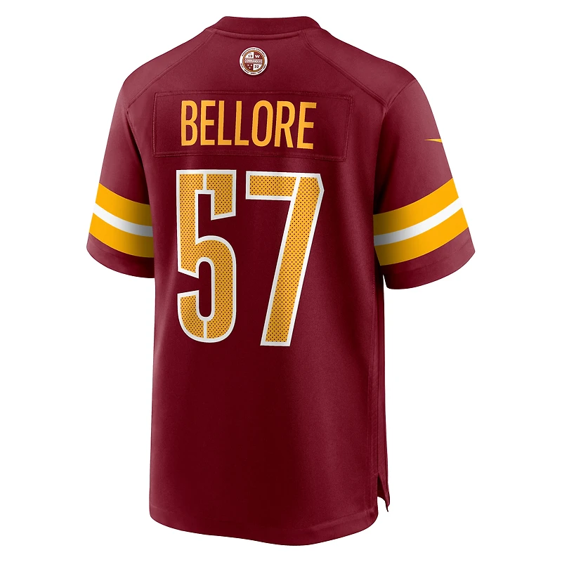 Maillot Nike Nick Bellore bordeaux pour homme des Washington Commanders