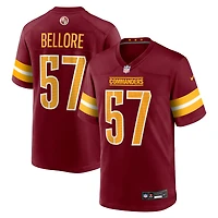 Men's Nike Nick Bellore  Burgundy Washington Commanders Team Game Jersey