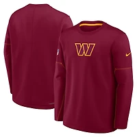 Sweat-shirt Nike Red Washington Commanders Sideline Coaches Midweight Therma-FIT pour homme