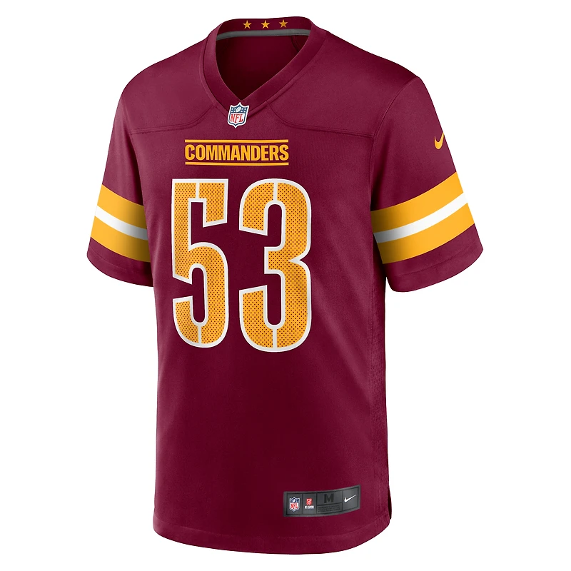 Men's Nike Ricky Stromberg Burgundy Washington Commanders Team Game Jersey