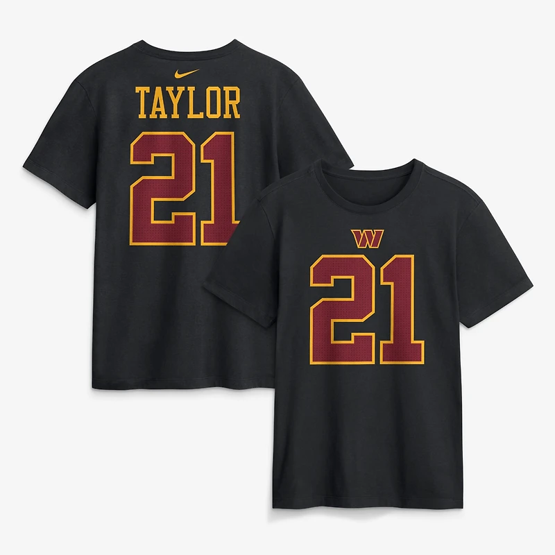 Men's Nike Sean Taylor Black Washington Commanders Retired Name & Number T-Shirt