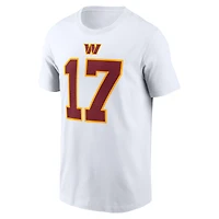 T-shirt Nike Terry McLaurin blanc pour homme, avec nom et numéro des Washington Commanders