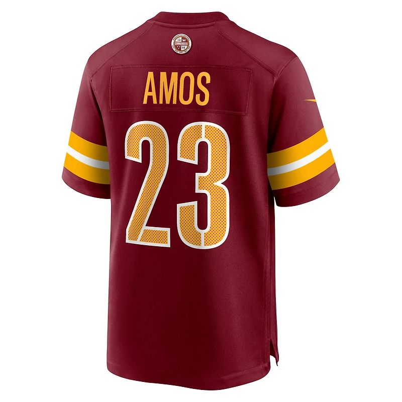 Maillot Nike Trey Amos bordeaux pour homme des Washington Commanders