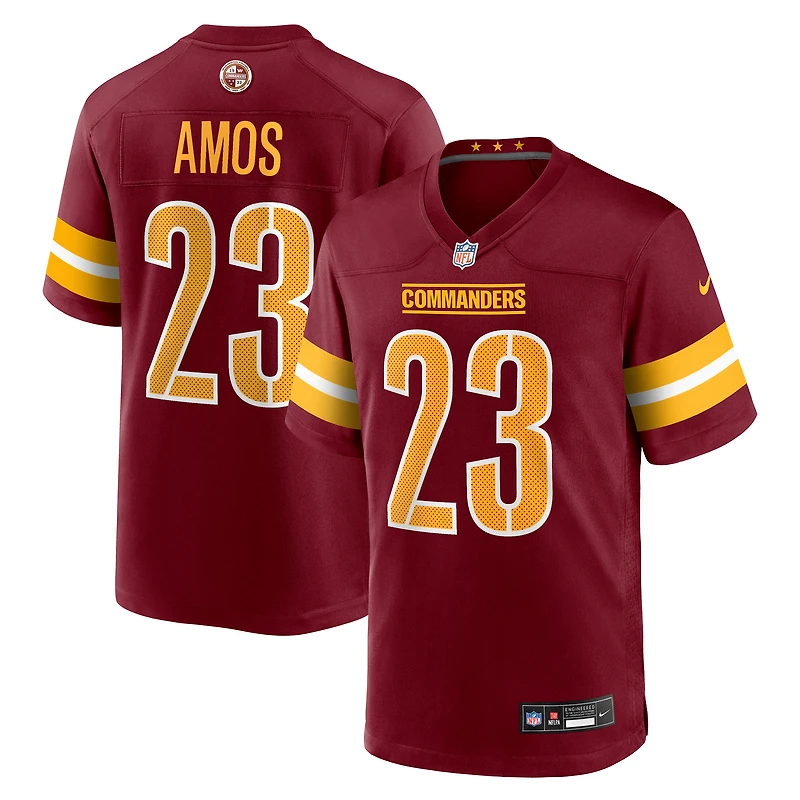 Maillot Nike Trey Amos bordeaux pour homme des Washington Commanders