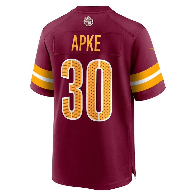 Men's Nike Troy Apke  Burgundy Washington Commanders Game Jersey