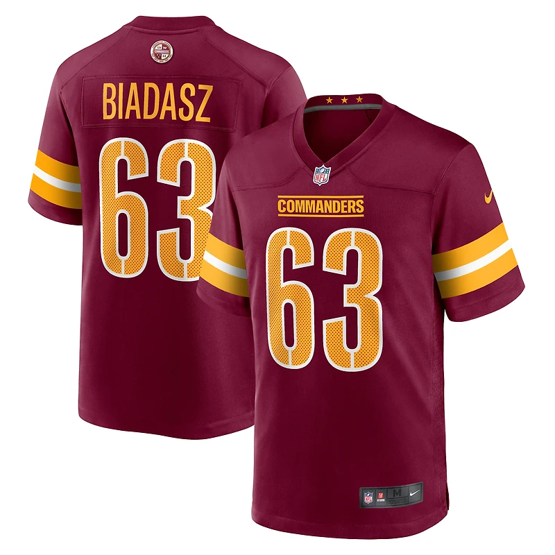Men's Nike Tyler Biadasz Burgundy Washington Commanders Game Jersey