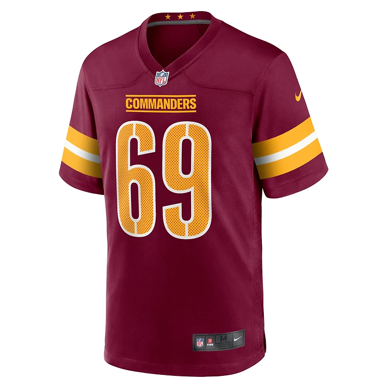 Men's Nike Tyler Ott  Burgundy Washington Commanders Game Jersey
