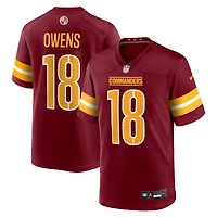 Men's Nike Tyler Owens  Burgundy Washington Commanders Team Game Jersey