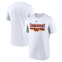 T-shirt Nike Washington Commanders Legend Dri-FIT blanc pour homme