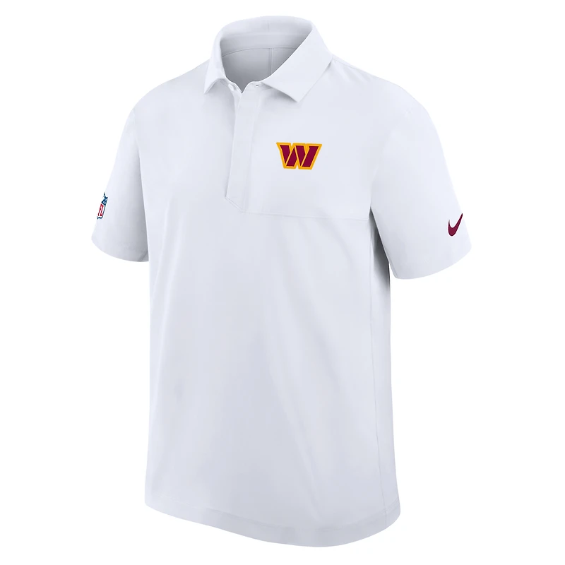 Polo tissé Nike Dri-FIT blanc Washington Commanders pour homme