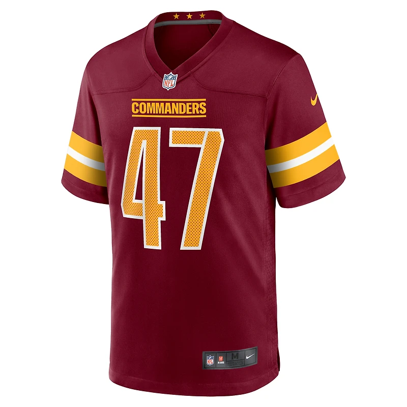Men's Nike Zane Gonzalez  Burgundy Washington Commanders Game Jersey