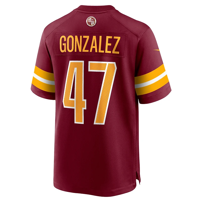Men's Nike Zane Gonzalez  Burgundy Washington Commanders Game Jersey
