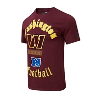 T-shirt Pro Standard Washington Commanders Old English bordeaux pour homme
